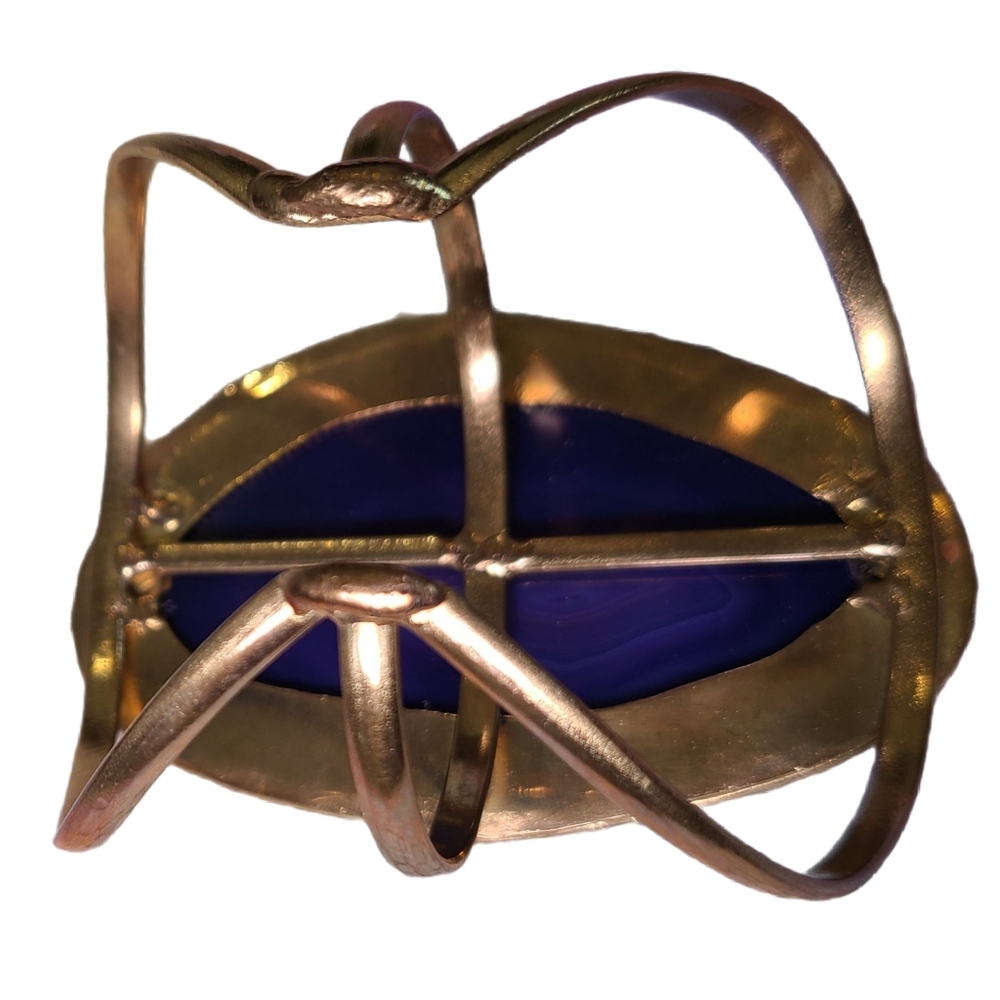 From St Xavier Purple Gold Cuff Bracelet - Picture 5 of 7